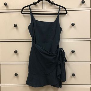 White Fox Boutique navy wrap dress
